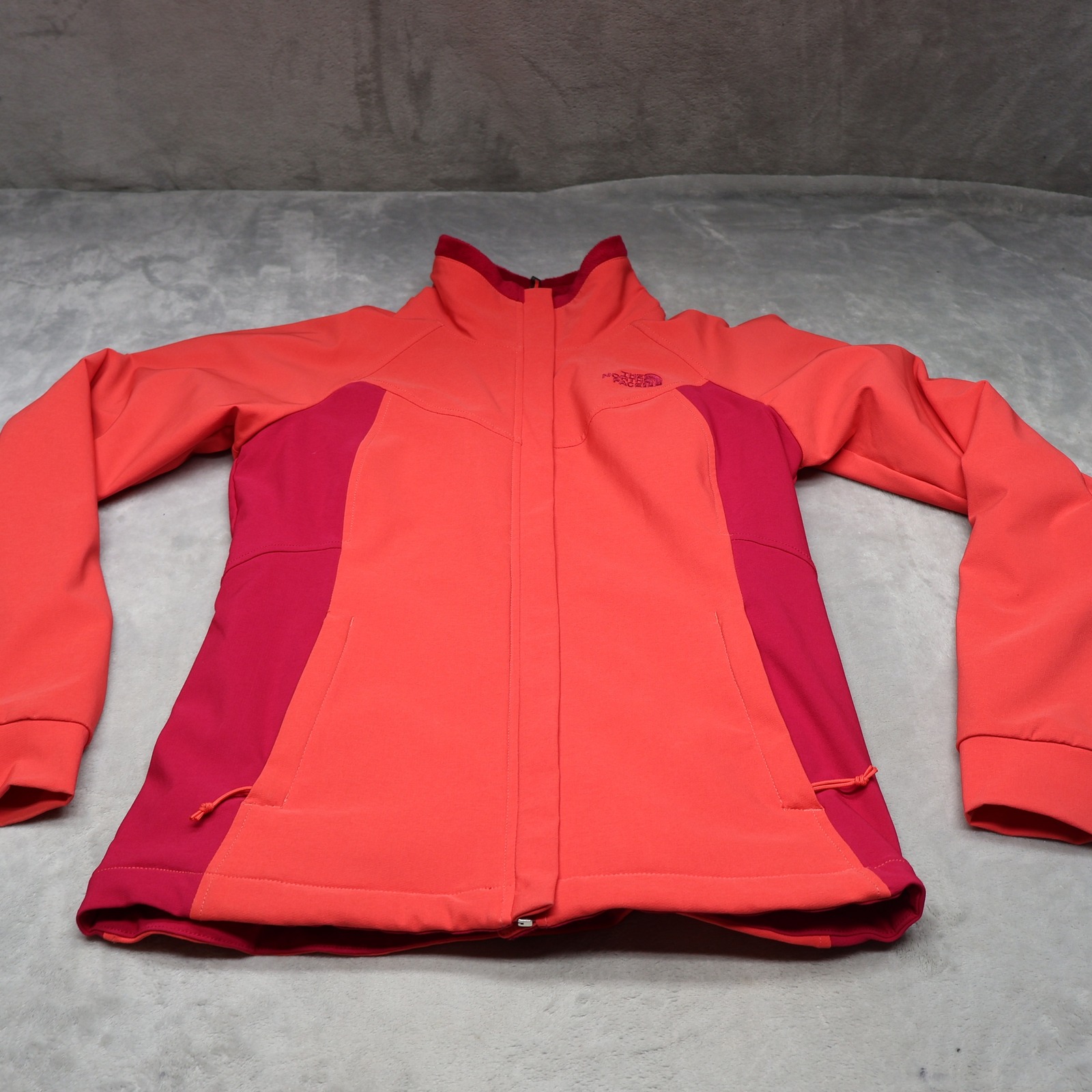 North Face Jacket Women Small Pink Softshell Rain Wind Fleece Lined Outdoor Hike